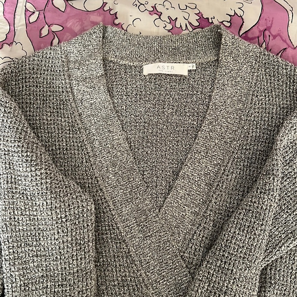 Astr the label knit cross cross sweater